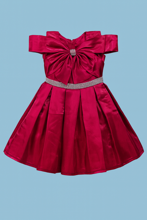 Shining Fancy Frock | Red