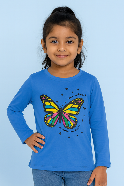 OVS | Full sleeve T-shirt | Lovely Prints | Blue