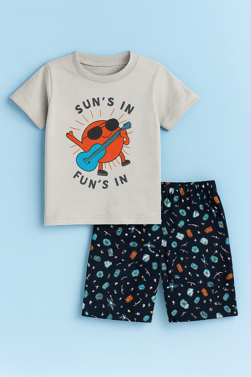 Story Kids | Unisex T-Shirt & Shorts Set | Premium Quality | Badge