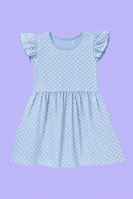 Orchestra | Girls Frock | Short Sleeve | Lite Blue