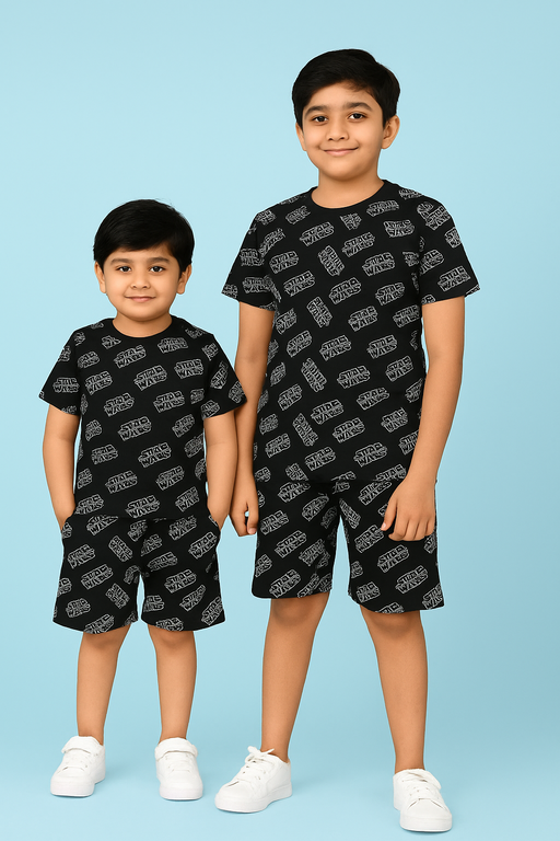 NEXT | Unisex T-Shirt & Shorts Set | Premium Quality | Black