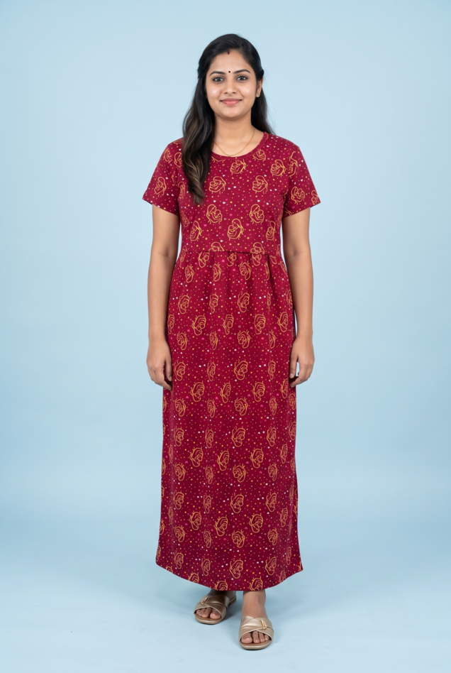 Zipless Feeding Maxi | Normal sleeve | Mom Print | Marron