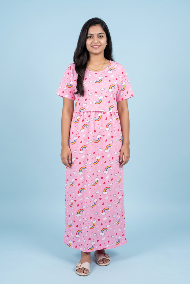 Zipless Feeding Maxi | Normal sleeve | Rainbow| Lite Pink