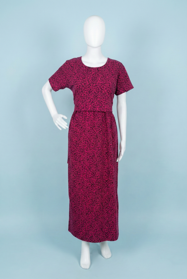 Zipless Feeding Maxi | Normal sleeve | small Tiger Print | Wine