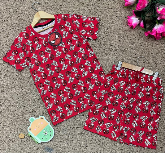 NEXT | Unisex T-Shirt & Shorts Set | Premium Quality | Red