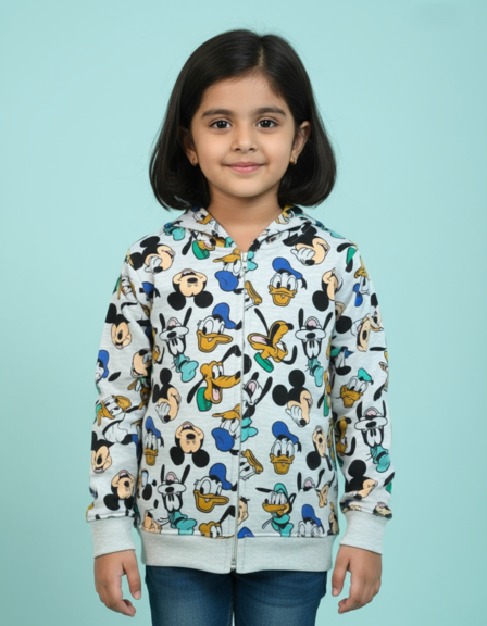 Cartercute | Unisex Hoodie Jacket | Premium Quality | Grey