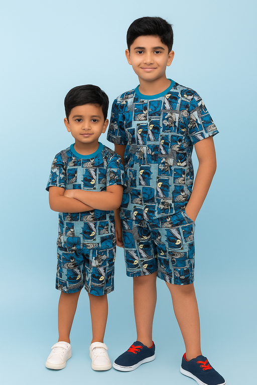 NEXT | Unisex T-Shirt & Shorts Set | Premium Quality | Blue